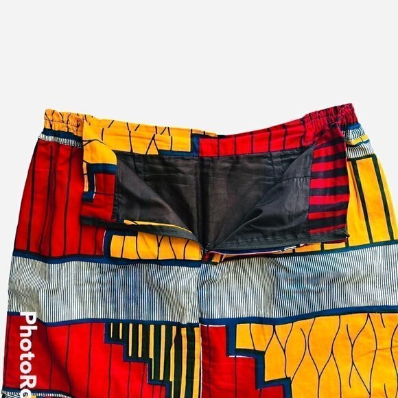 Ankara print Skirt and Blouse Set. size large - Picture 7 of 9